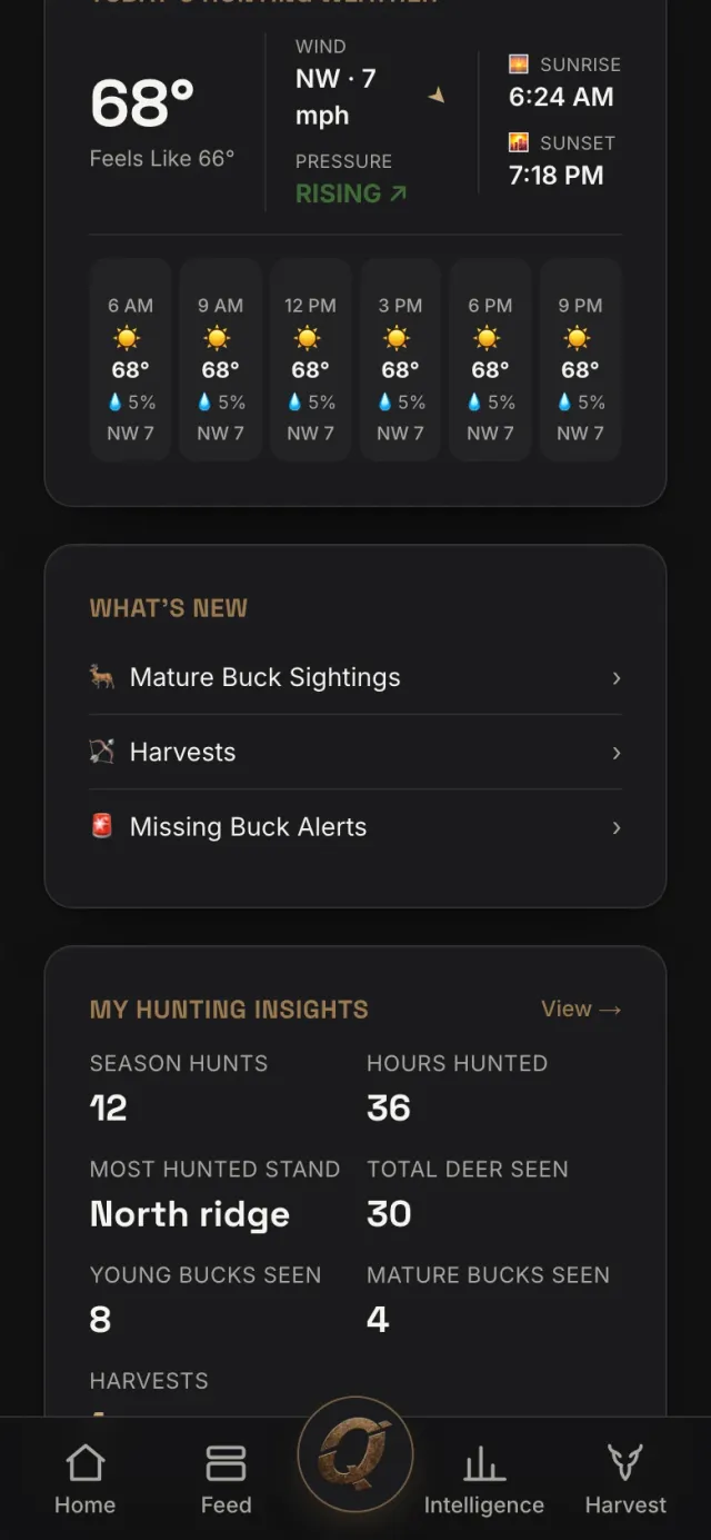 HuntLine IQ Web arayüzü 2